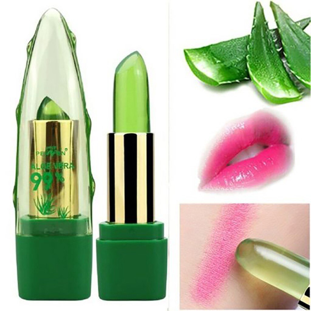 Color Changing Tinted Lip Balm New Women's Fashion Lipstick Aloe Vera Lipstick Moisturizing Long Lasting Lipstick Dropshipping