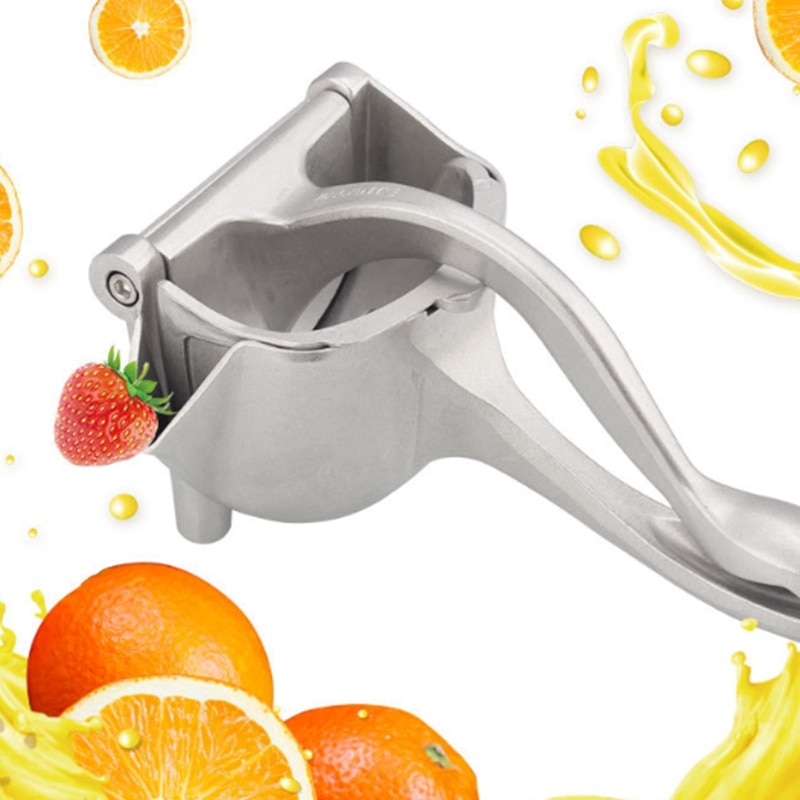 Silver Metal Manual Juicer Fruit Squeezer Juice Squeezer Lemon Orange Juicer Press Household Multifunctional Juicer
