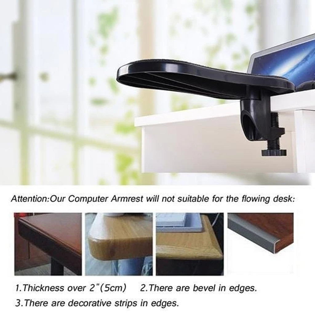 Attachable Armrest Pad Desk Computer Table Arm Support Mouse Pads Arm Wrist Rests Chair Extender Hand Shoulder Protect Mousepad