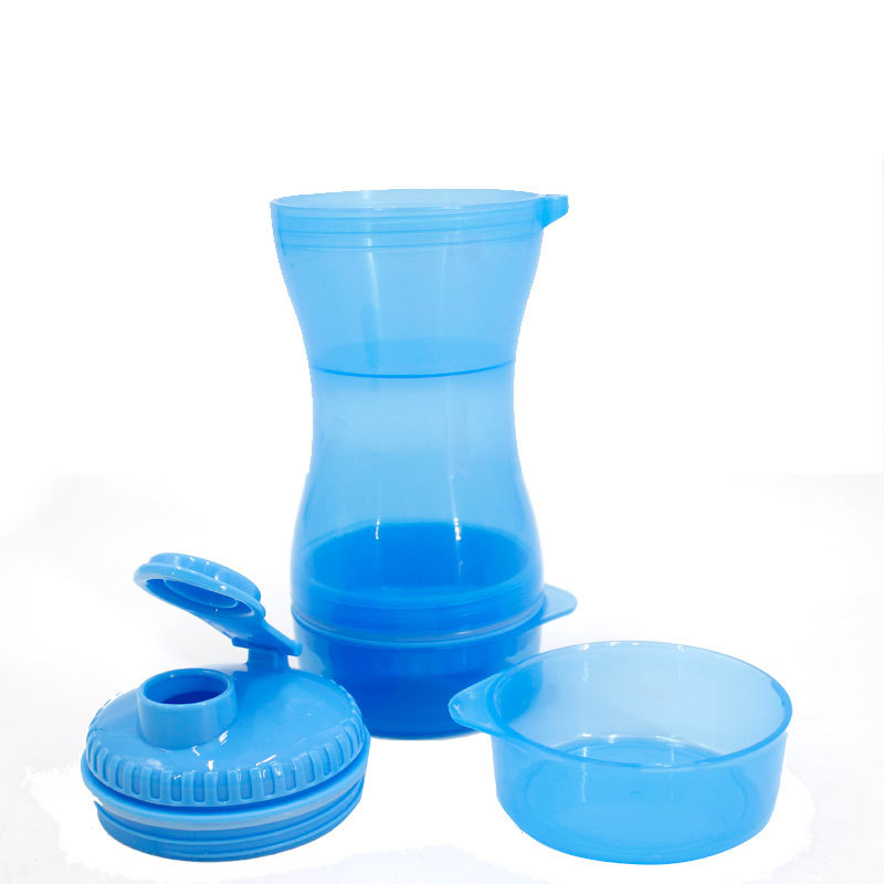 Portable Dog Water Bottle Food Container 3 in 1 Travel Pet Bowl For Puppy Cat Outdoor Drinking Bowl Water Food Dispenser Feeder