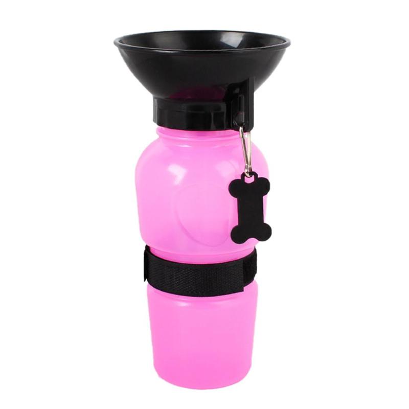 500ml Dog Water Bottle Pet Puppy Cat Sport Portable Travel Outdoor Dogs Water Bowl Drinker Drinking Water Mug Cup Dispenser