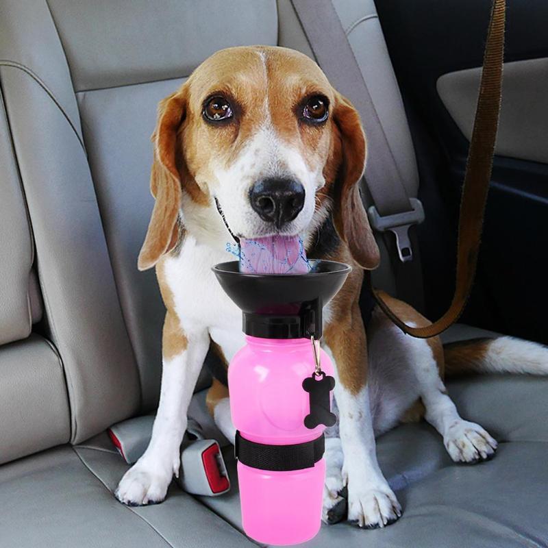 500ml Dog Water Bottle Pet Puppy Cat Sport Portable Travel Outdoor Dogs Water Bowl Drinker Drinking Water Mug Cup Dispenser