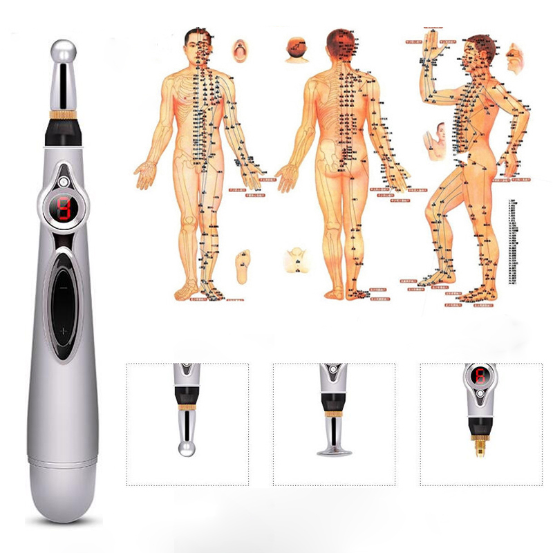 2019 Electronic Acupuncture Pen Electric Meridians Laser Therapy Heal Massage Pen Meridian Energy Pen Relief Pain Tools