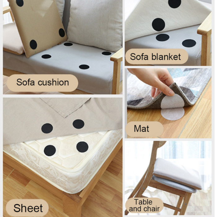 25pcs Antiskid Pad for Sofa Cushions Furniture Adhesive Hook and Loop Fastener DC156