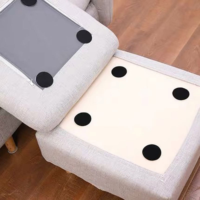 25pcs Antiskid Pad for Sofa Cushions Furniture Adhesive Hook and Loop Fastener DC156