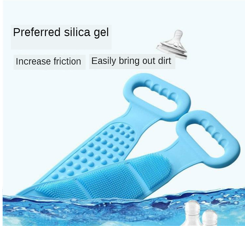 Magic Silicone Brushes Bath Towels Rubbing Back Mud Peeling Body Massage Shower Extended Scrubber Skin Clean Shower Brushes