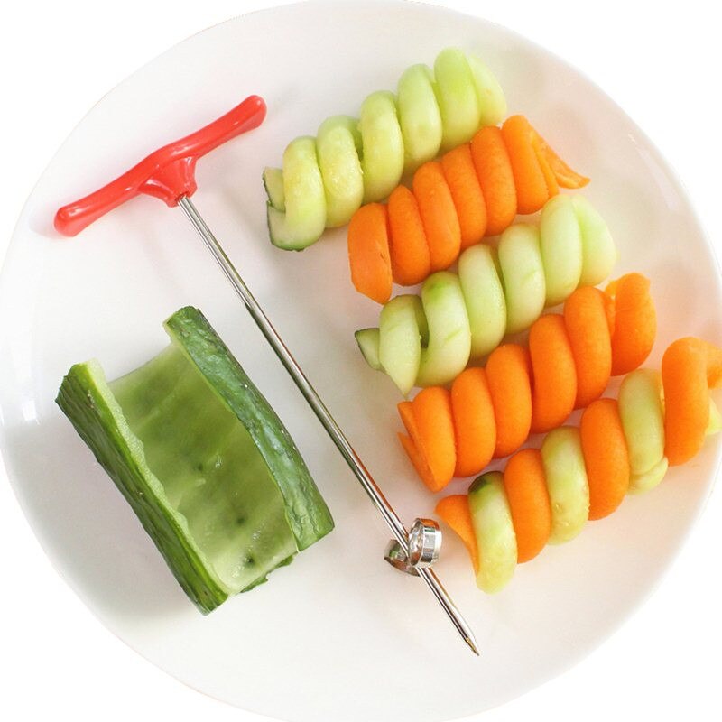 Vegetables Spiral Knife Potato Carrot Cucumber Salad Chopper Easy Spiral Screw Slicer Cutter Spiralizer Kitchen Tools