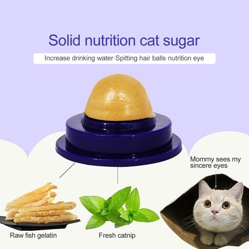 Healthy Cat Nutrition Candy Cat Snacks Cat Healthy Snack Ball Catnip Nutrition Gel Energy Ball Increase Drinking Water Help Tool