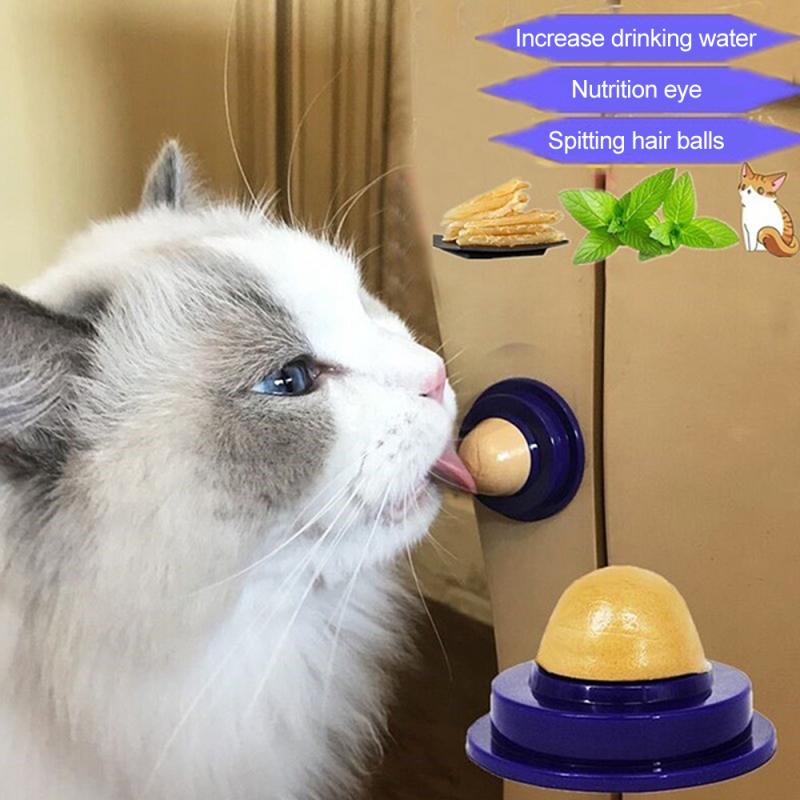 Healthy Cat Nutrition Candy Cat Snacks Cat Healthy Snack Ball Catnip Nutrition Gel Energy Ball Increase Drinking Water Help Tool