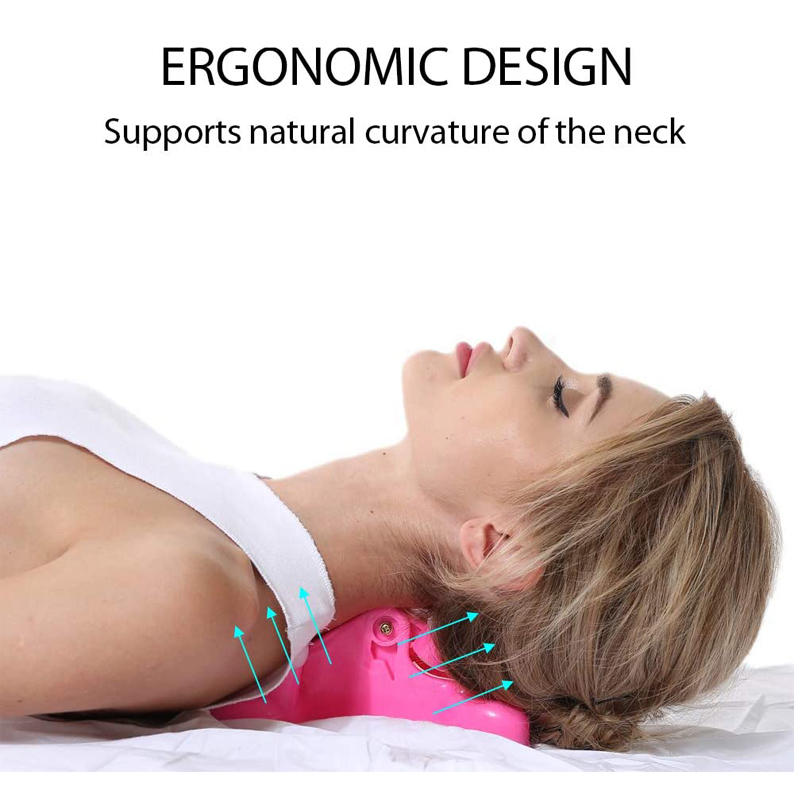 Cervical Pillow, Neck and Shoulder Relaxer Cervical Pillow Neck Traction Device, Chiropractic Pillow for head neck Pain Relief