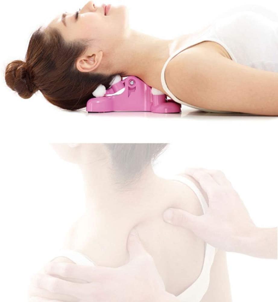 Cervical Pillow, Neck and Shoulder Relaxer Cervical Pillow Neck Traction Device, Chiropractic Pillow for head neck Pain Relief