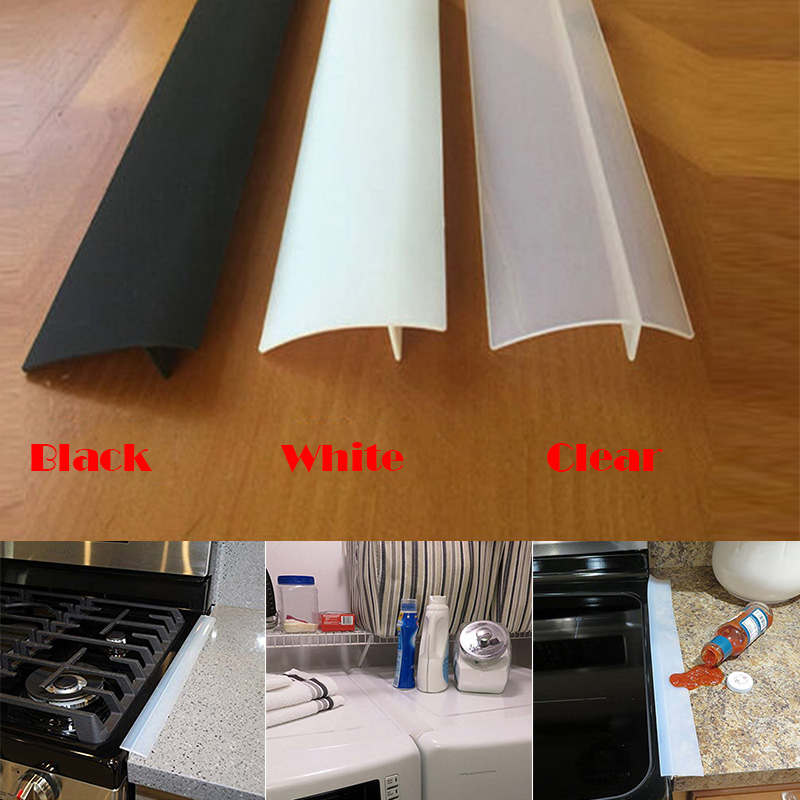Silicone Stove Counter Gap Filler Sealing Spills Gap Fillers Easy Clean Gaps Cover Kitchen Supplies