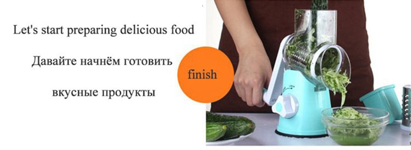 Manual Vegetable Cutter Slicer Kitchen Accessories Multifunctional Round Mandoline Slicer Potato Cheese Chopper Grater Gadgets