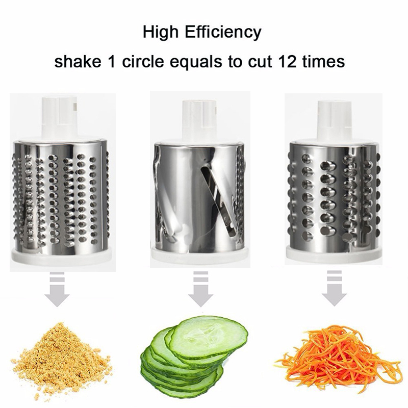 Manual Vegetable Cutter Slicer Kitchen Accessories Multifunctional Round Mandoline Slicer Potato Cheese Chopper Grater Gadgets