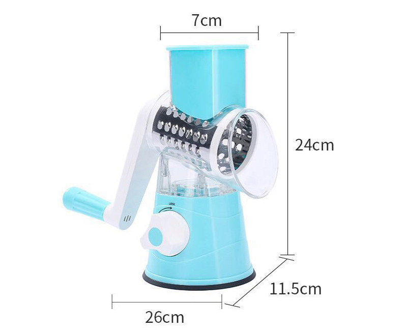 Manual Vegetable Cutter Slicer Kitchen Accessories Multifunctional Round Mandoline Slicer Potato Cheese Chopper Grater Gadgets