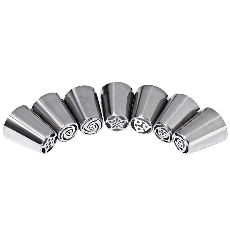 14pc/Set Russian Tulip Icing Piping Nozzles Stainless Steel Flower Cream Pastry Tips Nozzles Bag Cupcake Cake Decorating Tools