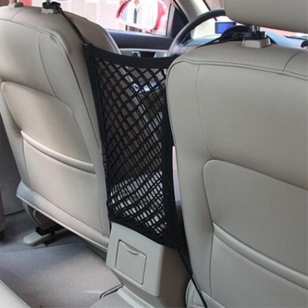 Strong Elastic Car Mesh Net Bag Between Car Organizer Seat Back Storage Bag Luggage Holder Pocket for Car Styling