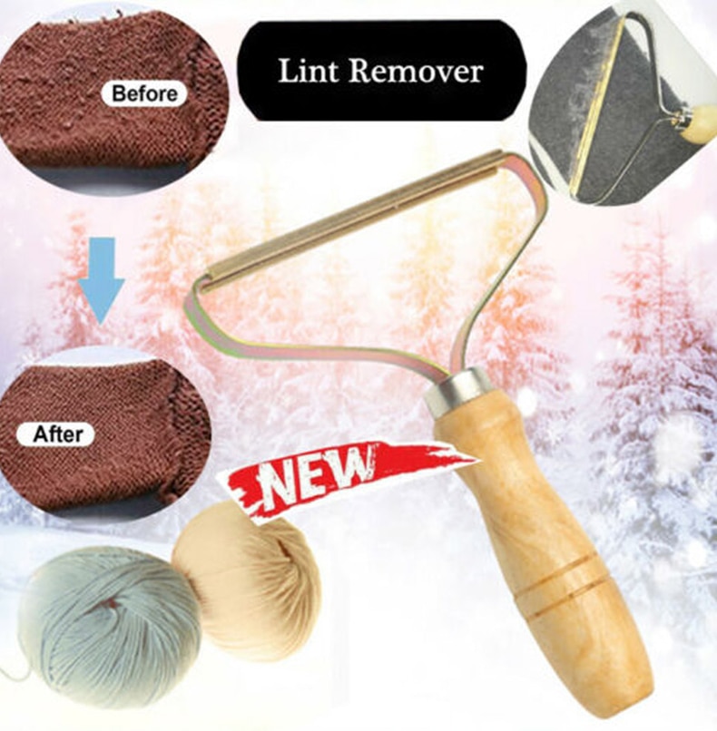 Portable Lint Remover Clothes Fuzz Fabric Shaver Brush Tool Power-Free Fluff Removing Roller for Sweater Woven Coat