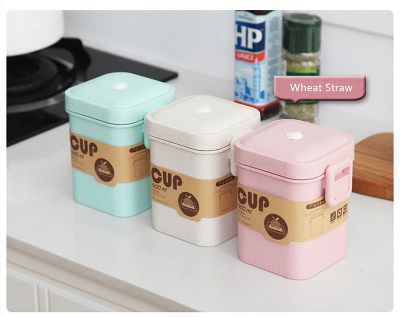 900ml Healthy Material Lunch Box 3 Layer Wheat Straw Bento Boxes Microwave Dinnerware Food Storage Container Lunchbox