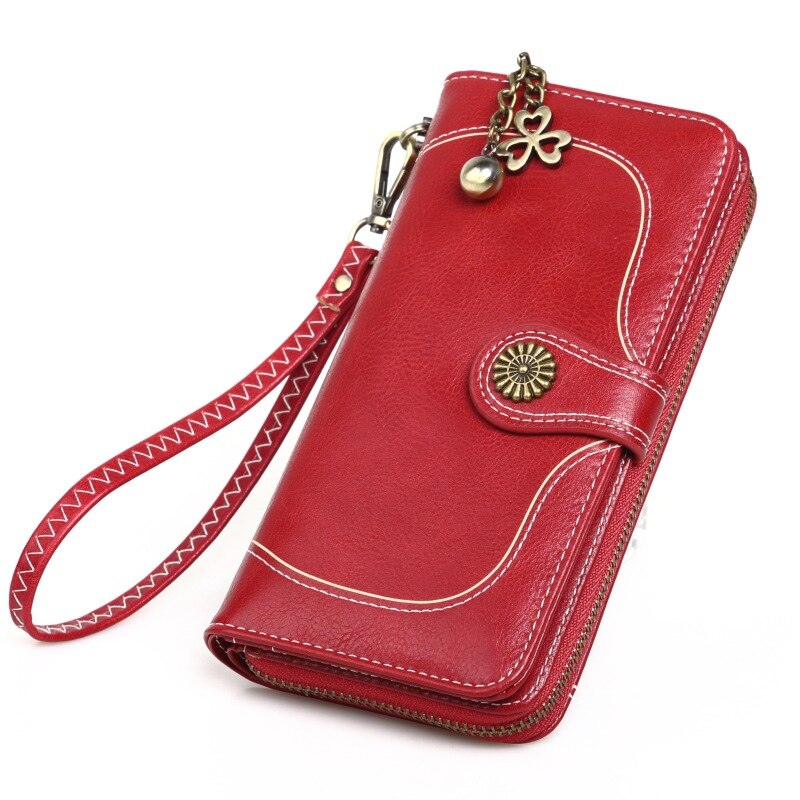 2018 Solid Pu Leather Women Men Fashion Slim Coin Purse Mobile Phone Holder Clut