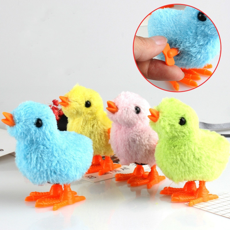 plush chick with knife