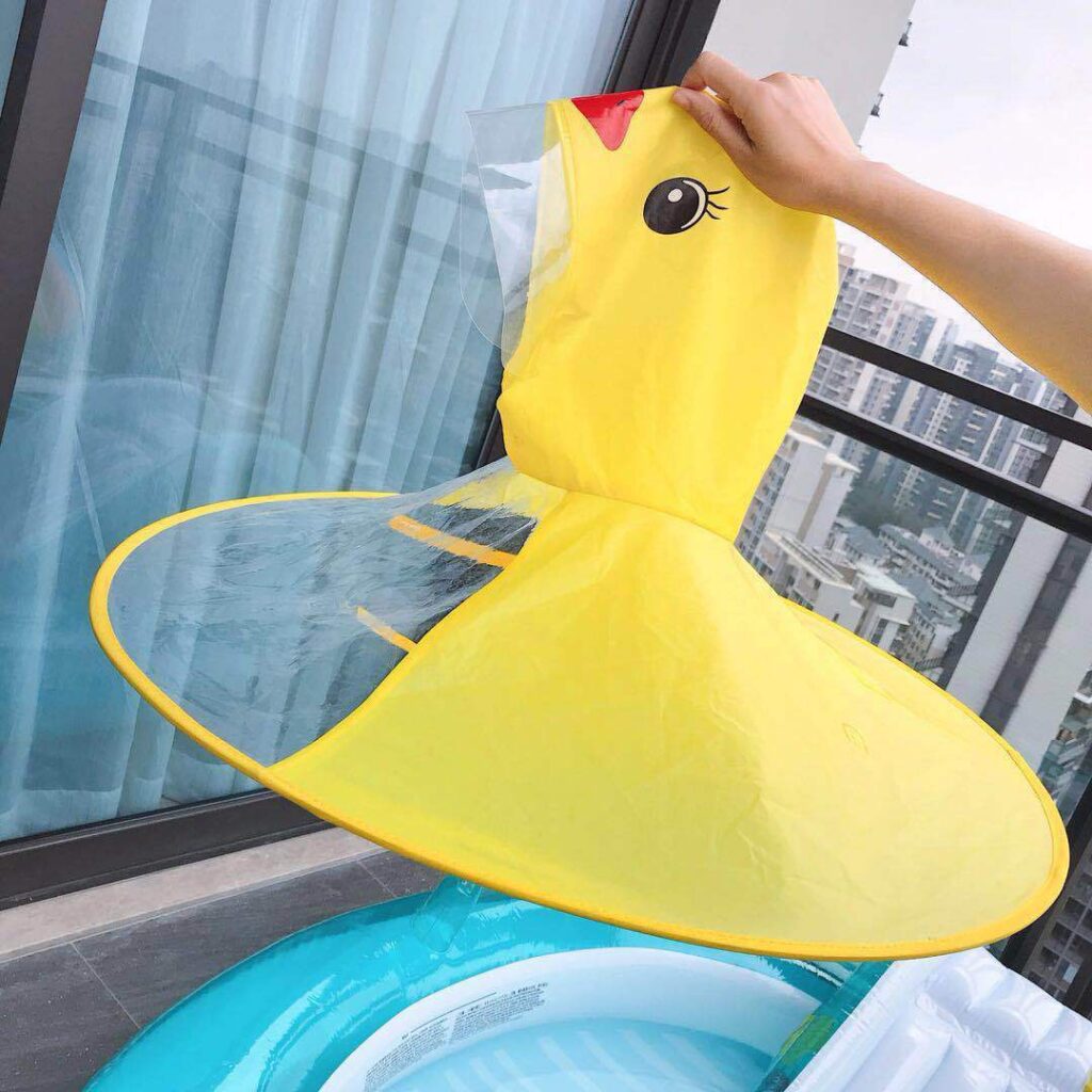 Cute Duck Waterproof Children Raincoat Kids Cloak Funiyou