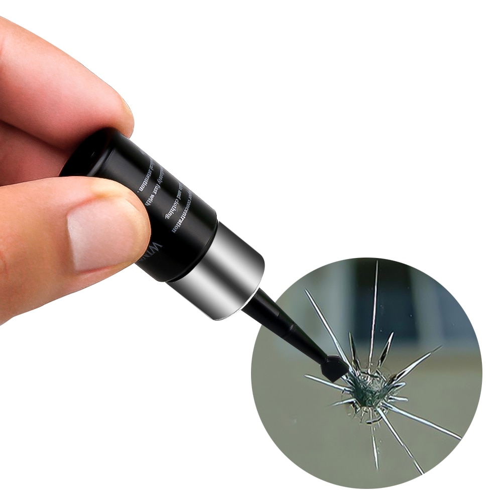 Car Windshield Repair tool DIY Window Repair Tools Windscreen Glass Scratch Crack Restore Window Screen resin+blade+strips