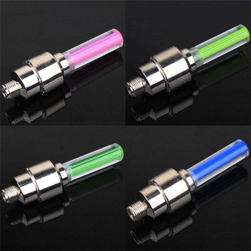 Bicycle Car Wheel Tire Valve Cap Spoke Flash LED Lights Lamp Waterproof LEDS Tyre Tire Valve Caps Wheel spokes LED Light