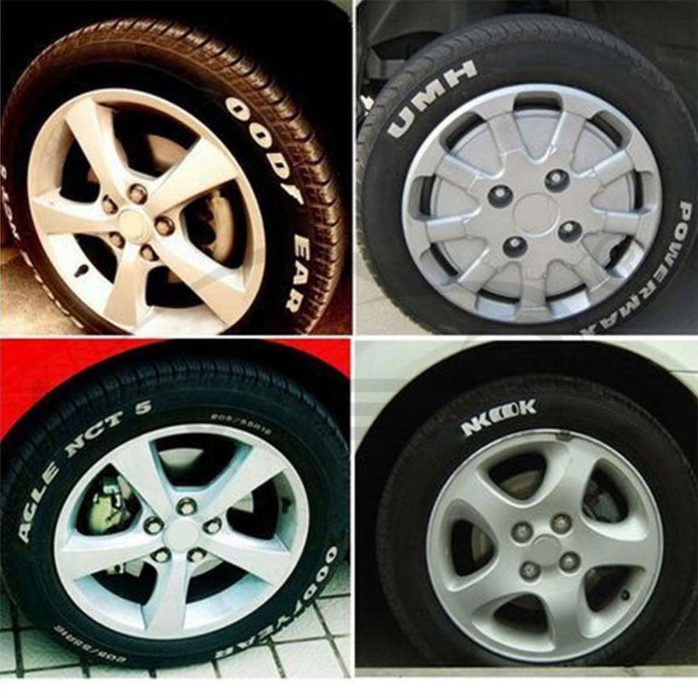 White Waterproof Car Wheel Tire Oily Mark Pen Auto Rubber Tyre Paint Pen CD Metal Permanent Paint Marker Graffiti Touch Up Pen