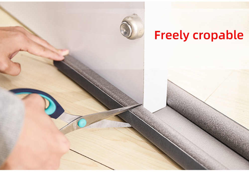 Flexible door bottom sealing strip sound proof noise reduction under door draft stopper dust proof window weather strip
