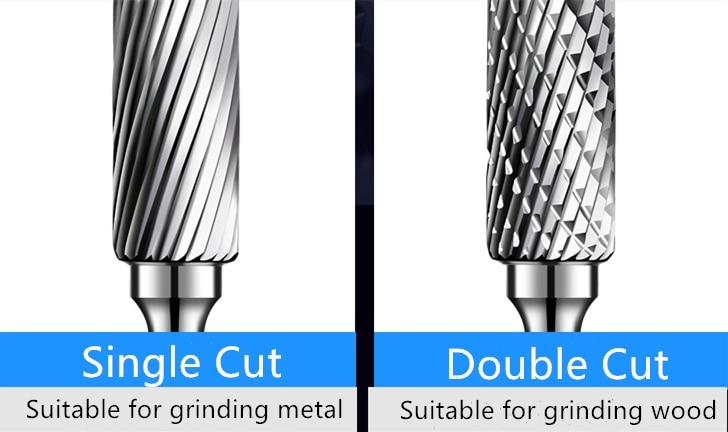 10pcs Single or Double Cut Tungsten Carbide Rotary burr Set Metal Carving Drilling Polishing Bits with 3mm Shank for Die Grinder