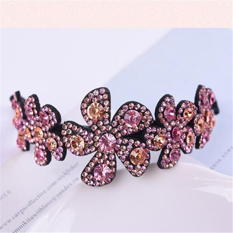 New Meatball Hair Accessories Women Hair Claws Headwear Rhinestone Flower Hairpin Bird Nest Floral Twist Clip Bun maker