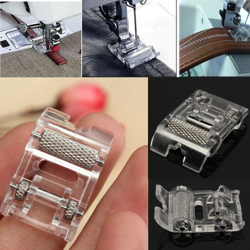 1Pcs Low Sewing Machine Shank Roller Presser Foot For Snap Singer Brother Janome 722