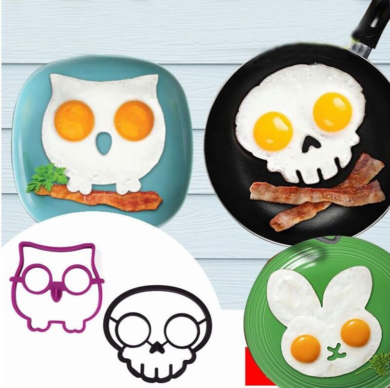 Creative Cartoon Rabbit Owl Skull Egg Mold Silicone Pancakes Omelette Device Egg Tool Kitchen DIY Creative Fried Egg Mold GN