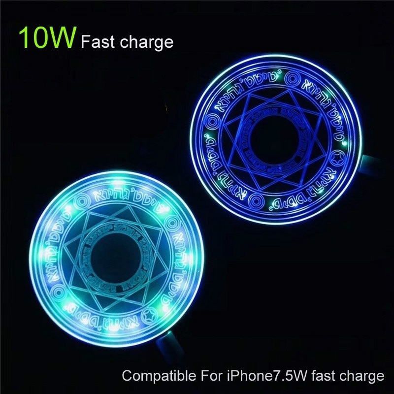 Universal 10W Wireless Charger Magic Circle for Iphone Samsung Xiaomi Wireless Mobile Phone Charger Fast Usb Pad Charging Dock