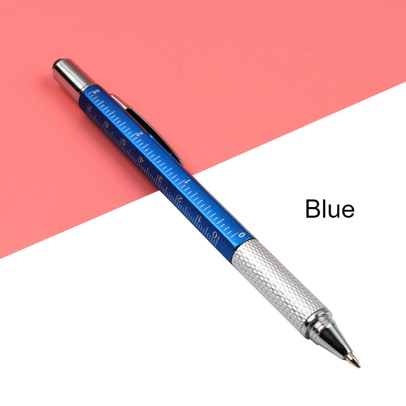6 in 1 Multifunctional Stylus Pen (Pen with Ruler, Level, Screwdriver