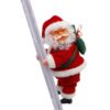 Climbing Santa and White Ladder