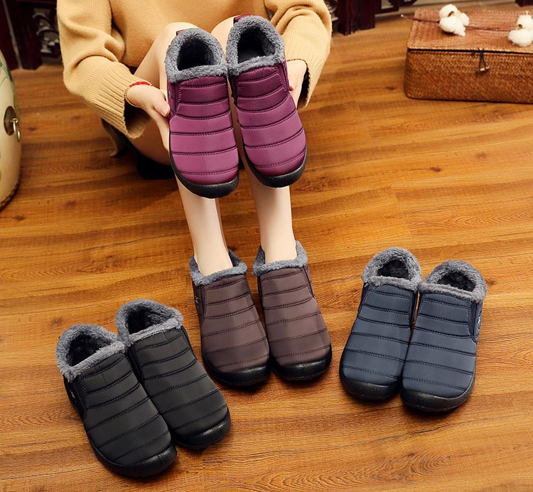 Women snow boot 2020 new waterproof winter boots female shoes solid casual shoes woman keep warm plush winter shoes women boots