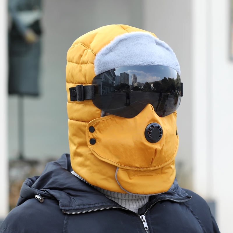Full Protection Warm Waterproof Winter Hats With Glasses Funiyou