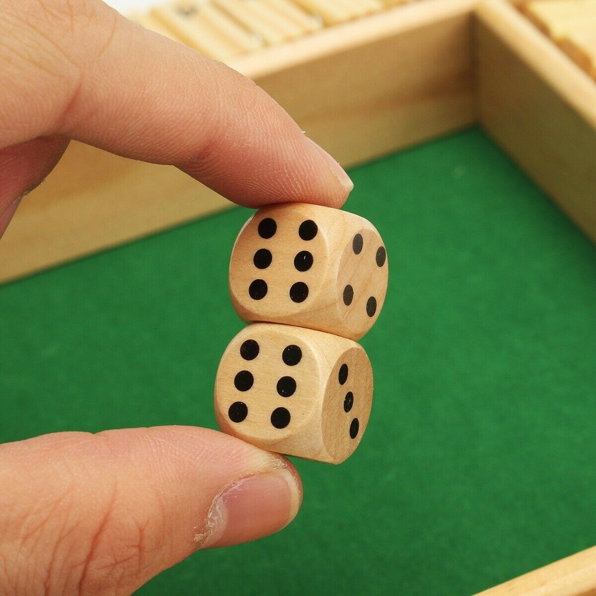 Traditional Four Sided Wooden 10 Number Pub Bar Board Dice Game For Shut the Box Wooden Memory Game Children Educational Toys