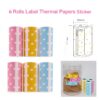 6 Rolls Bear Label Paper Sticker