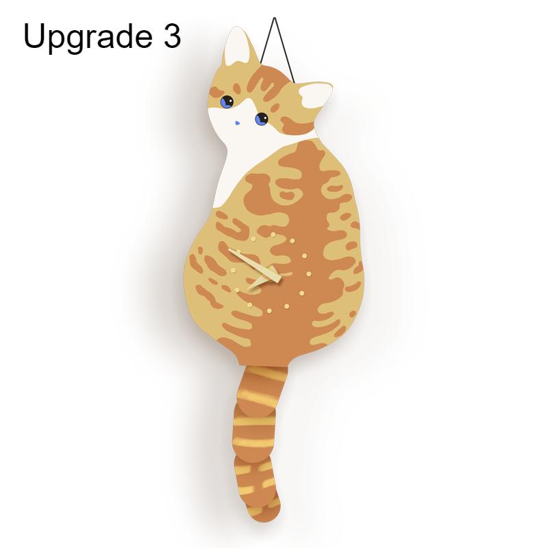 Cat Dog Wall Clock with Moving Tail Funiyou