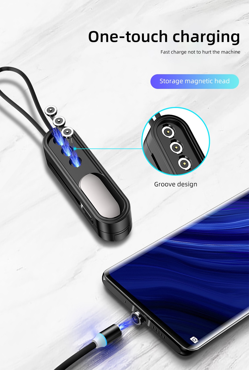 3-in-1 magnetic portable charging cable